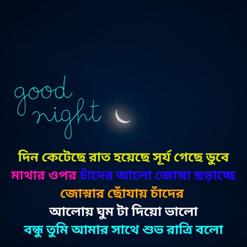 Good Night Bengali Shayari